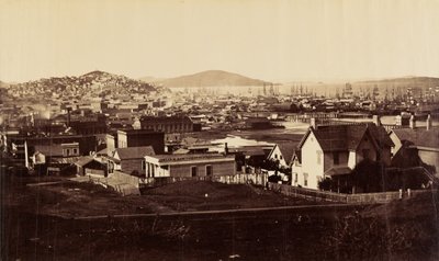 City Front from Rincon Hill in 1860 by Carleton Watkins