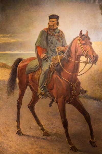 Giuseppe Garibaldi on horseback by Carlo (after) Ademollo