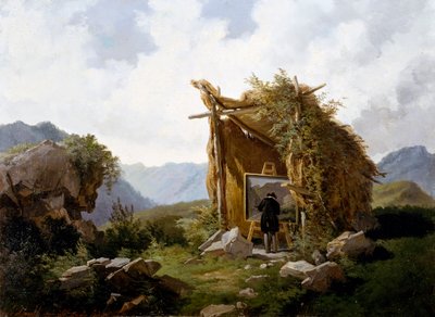 Artists in countryside by Carlo Ademollo