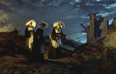 Evening after battle of Sedan by Carlo Ademollo