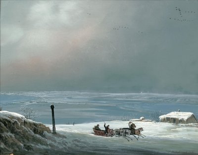 Odessa surroundings in winter, 1841 by Carlo Bossoli