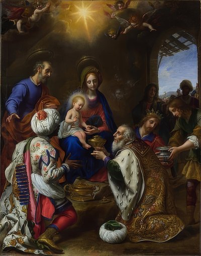 The Adoration of the Kings. 1649 by Carlo Dolci