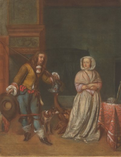 Huntsman Visiting a Lady, 1783-1786 by Carlo Lasinio