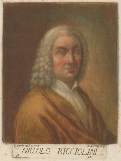 Niccolo Ricciolini by Carlo Lasinio, after Nicolò Ricciolini