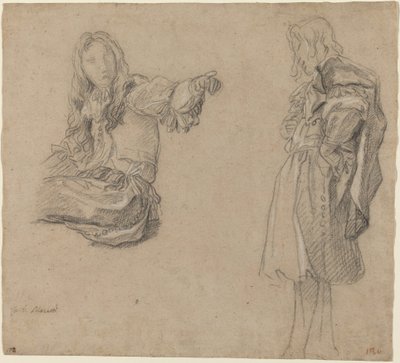 Two Men in Elaborate Costumes by Carlo Maratta