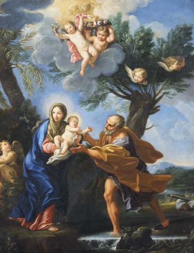 Flight into Egypt by Carlo Maratta or Maratti