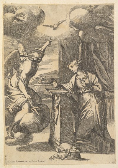 The Annunciation by Carlo Maratta or Maratti