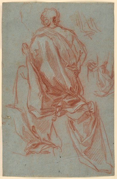 Studies of a Kneeling Figure by Carlo Maratti