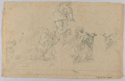 Study of Three Figures by Carlo Maratti