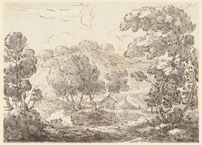 House in a Wooded Landscape by Carlo Marchionni