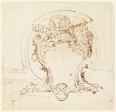 Papal Escutcheon by Carlo Marchionni