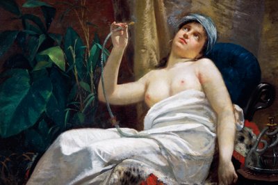 Smoking opium by Carlo Sara