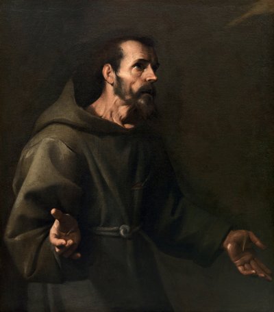 Saint Francis receives the Stigmata, ca 1611 by Carlo Sellitto