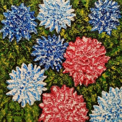 Flowers Among the Grass by Carol Sousa Cuello