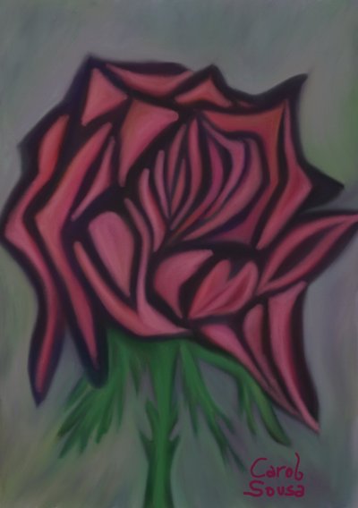 Modernist Rose by Carol Sousa Cuello