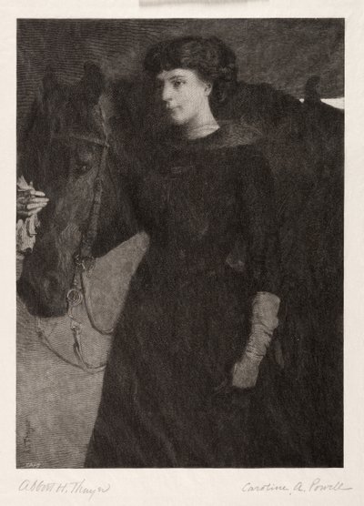The Lady and Horse, 1887 by Caroline Amelia Powell