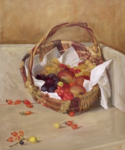 Basket of Fruit by Caroline Hervey Bathurst