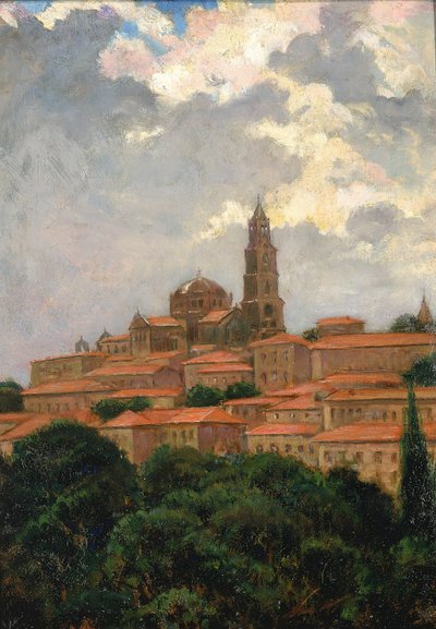 Cathedral at le Puy by Carroll Beckwith