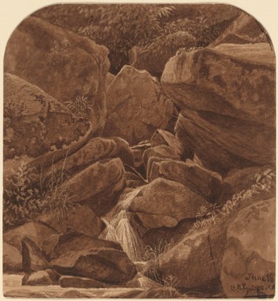 Rocks and Waterfall by Casimir Clayton Griswold
