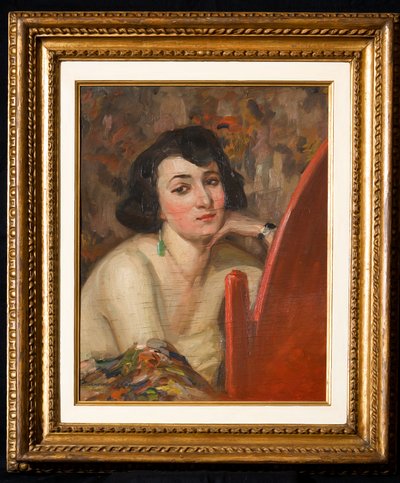 Woman at Mirror by Casimiro Jodi