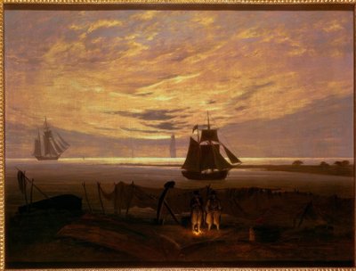 Evening on the Baltic Beach by Caspar David Friedrich