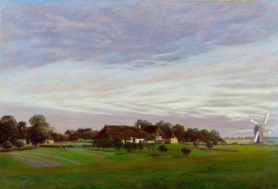 Flat Countryside Near Greifswald by Caspar David Friedrich