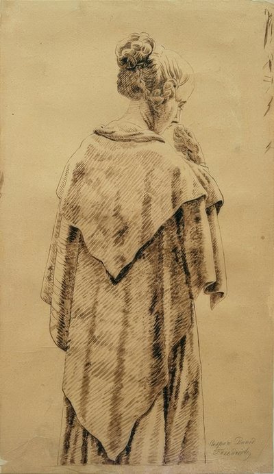 Woman in Shawl by Caspar David Friedrich