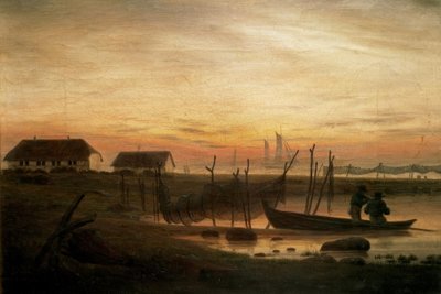Coastal Landscape in Evening Light by Caspar David Friedrich