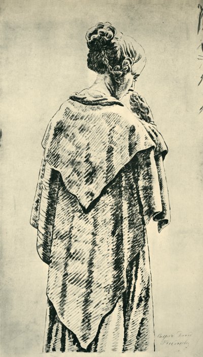 Study of a Woman from Behind by Caspar David Friedrich
