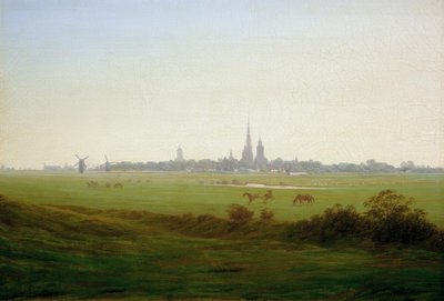 Meadows near Greifswald by Caspar David Friedrich