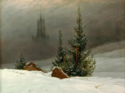Winter Landscape with Church by Caspar David Friedrich