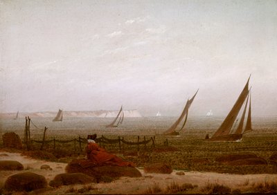 Woman on the Beach at Rugen by Caspar David Friedrich