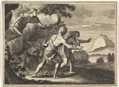 Expulsion from Paradise by Caspar Luyken