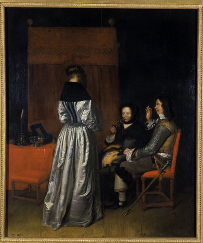 The Visit by Caspar Netscher