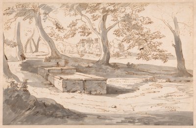 View of the Abbey of Grottaferrata by Caspar van Wittel