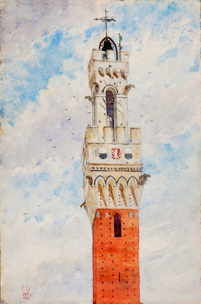 Bell Tower, Italy, 1933 by Cass Gilbert