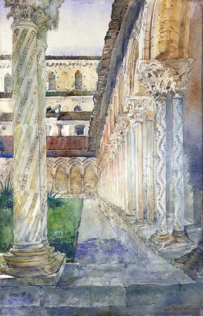 Cathedral at Monreale, Sicily, 1902 by Cass Gilbert