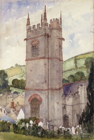 Church Tower, Marldon, 1924 by Cass Gilbert