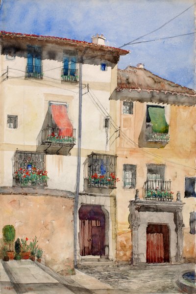 Old House at Segovia, Spain, 1920 by Cass Gilbert