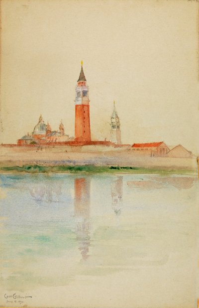 San Giorgio Maggiore, Venice, 1898 by Cass Gilbert
