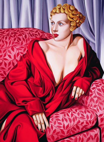 Red Kimono by Catherine Abel