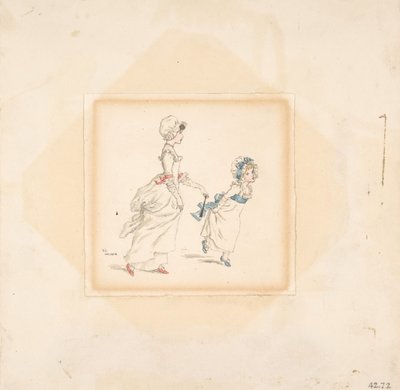 Woman and Child, 1883 by Catherine Greenaway