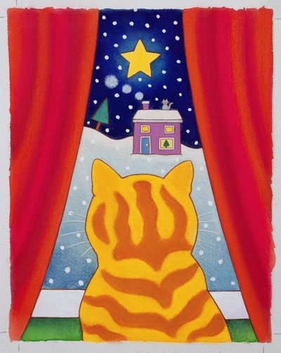 Cat at the Window by Cathy Baxter