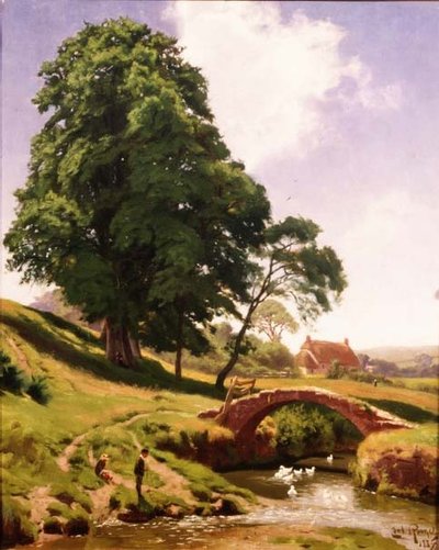 Ducks Below the Bridge by Cecil M. Round