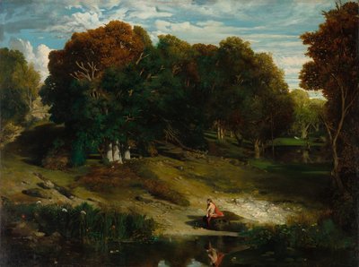 In the Forest by Celestin Francois Nanteuil