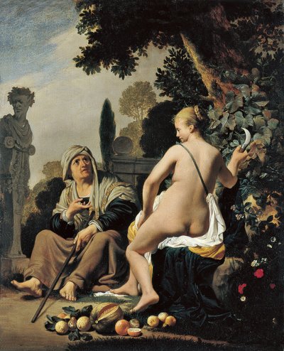 Vertumnus and Pomona by Cesar Boetius van Everdingen