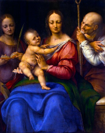 Holy Family with Saint Catherine by Cesare da Sesto