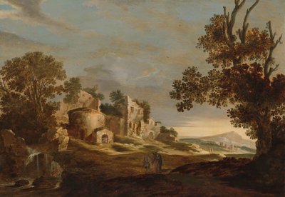 Landscape with Journey to Emmaus by Chaerles de Hooch