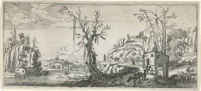 Landscape with Travelers with Pack Mules by Chaerles de Hooch