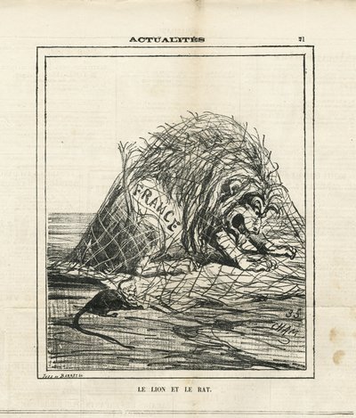 Illustration of Cham (1819-1879) in Le Charivari by Amédée de Noé